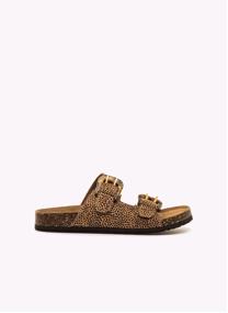 Sandales Sandales plates Femme MTNG LAZY marron femme beige
