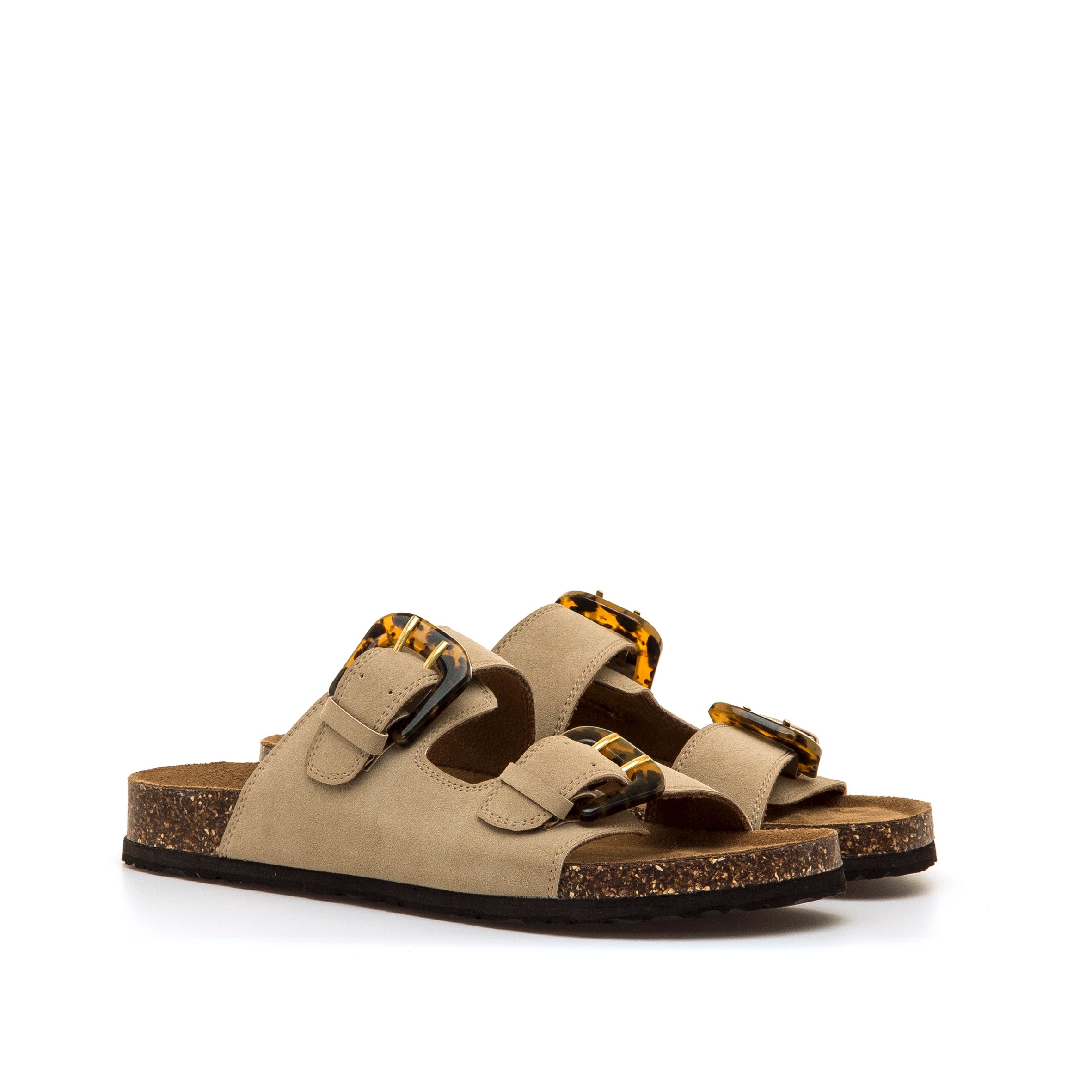 Sandales Sandales plates Femme MTNG LAZY marron femme beige MTNG Sandales Sandales plates Femme MTNG LAZY marron femme beige Beige