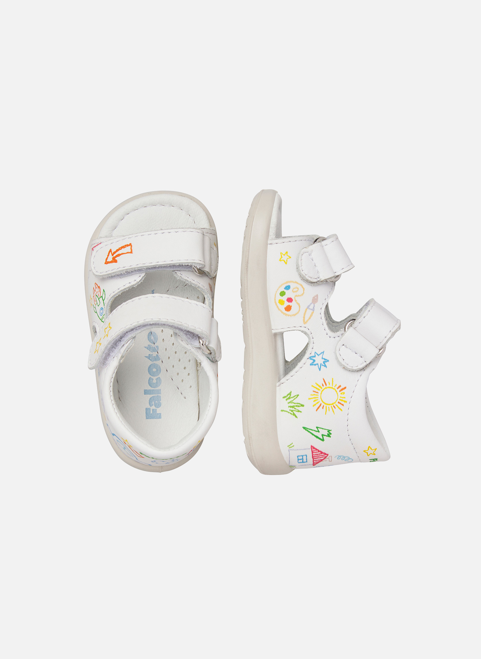Sandales Sandales FLIMPY Blanc- garçon blanc Falcotto Sandales Sandales FLIMPY Blanc- garçon blanc Blanc