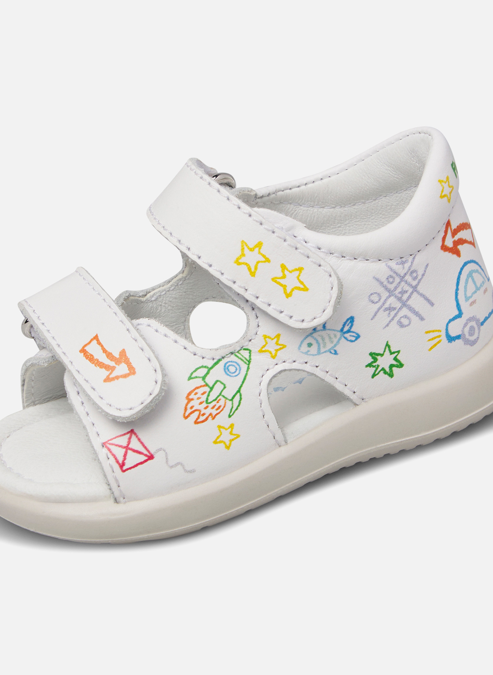 Sandales Sandales FLIMPY Blanc- garçon blanc Falcotto Sandales Sandales FLIMPY Blanc- garçon blanc Blanc