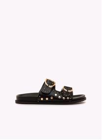 Sandales Sandales plates Femme MTNG SIA noir femme marron