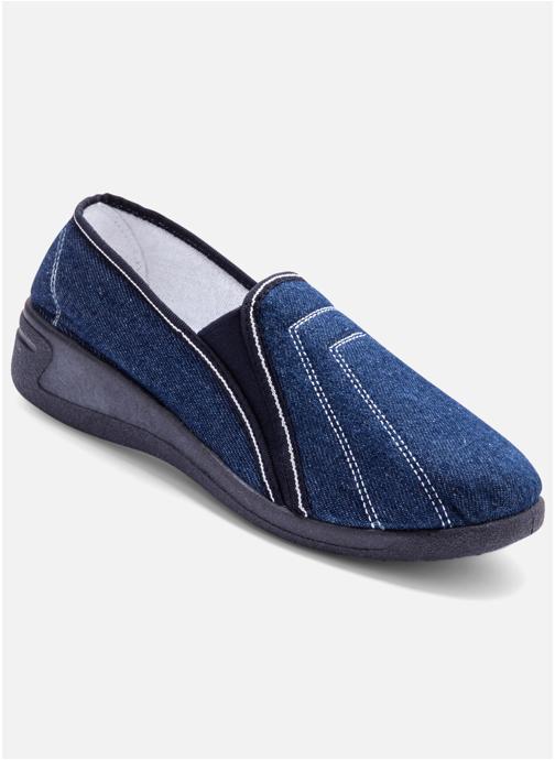 Pediconfort Chaussons PANTOUFLES femme bleu