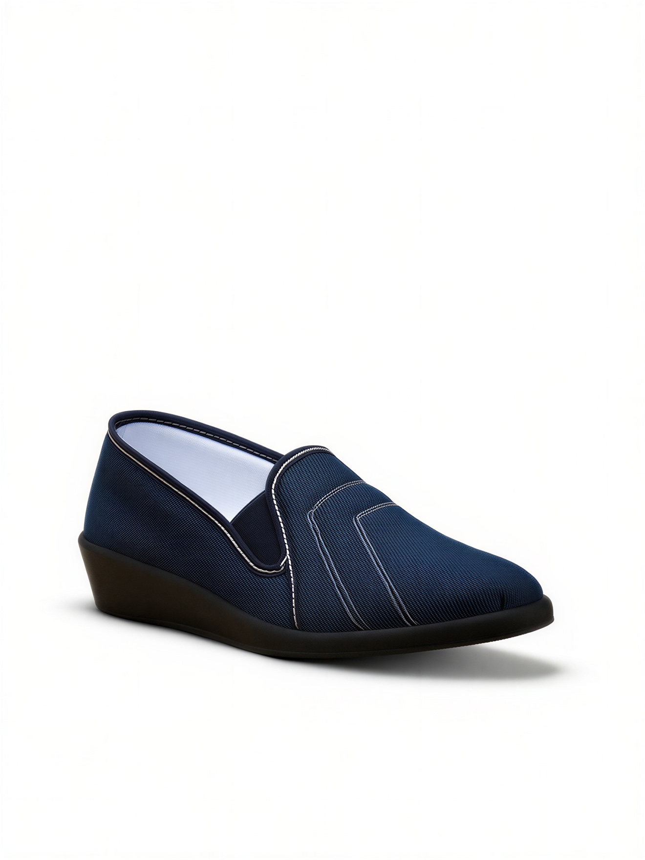 Chaussons PANTOUFLES femme bleu Pediconfort Chaussons PANTOUFLES femme bleu Bleu