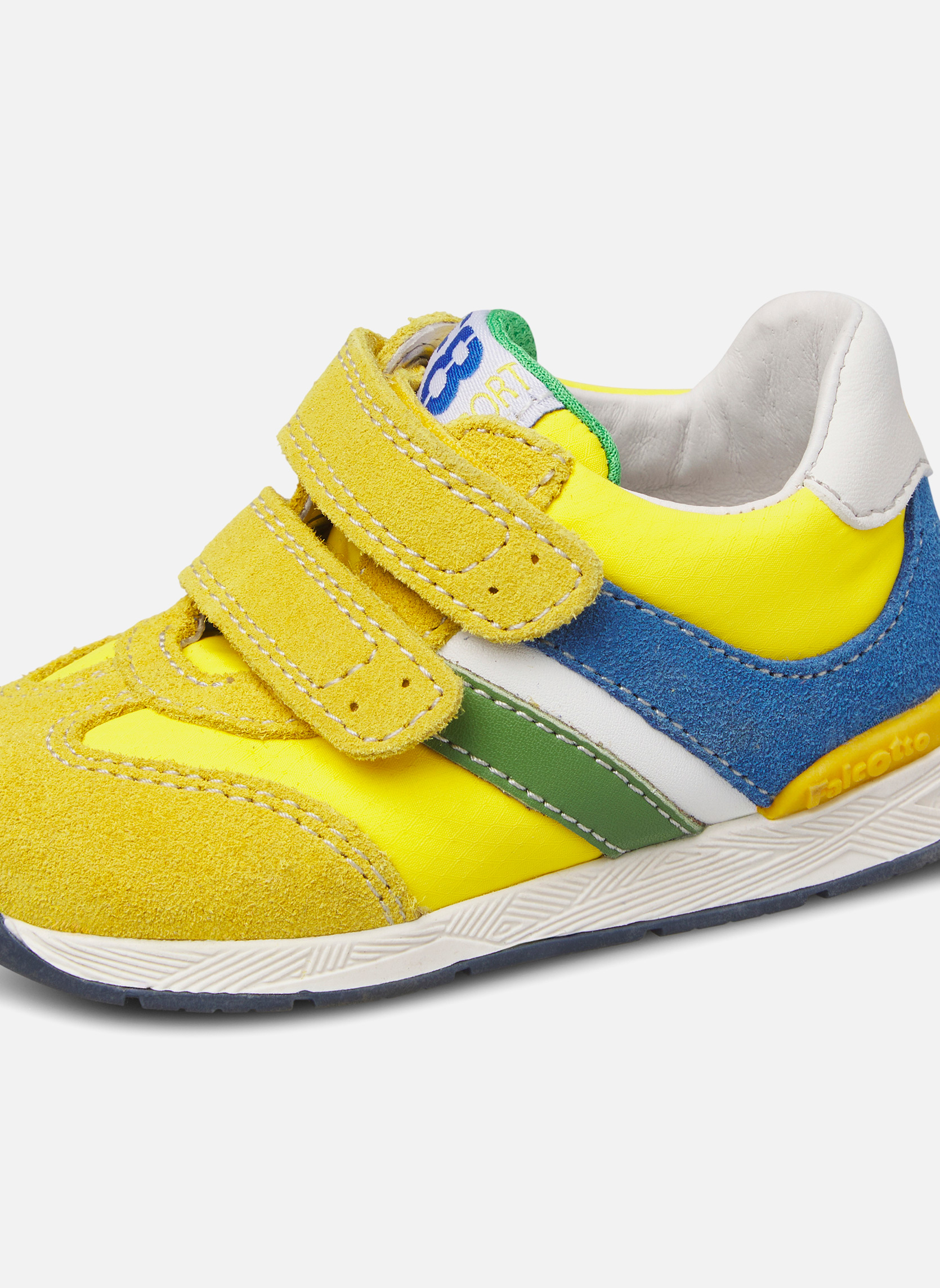 Baskets basses Sneakers DARM VL. Céleste-Blanc garçon jaune Falcotto Baskets basses Sneakers DARM VL. Céleste-Blanc garçon jaune Jaune