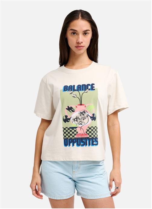 RVCA Tee-shirts Antonia Figueiredo Twin Tulips Easy femme beige