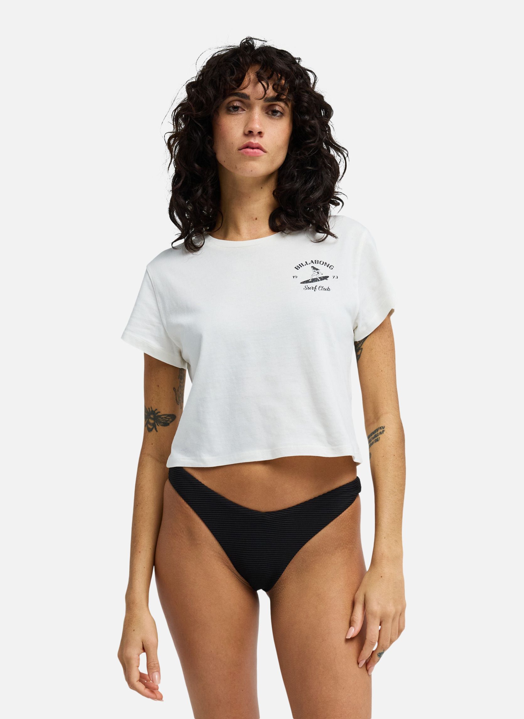 Tee-shirts Surf The Waves femme blanc Billabong Tee-shirts Surf The Waves femme blanc Blanc