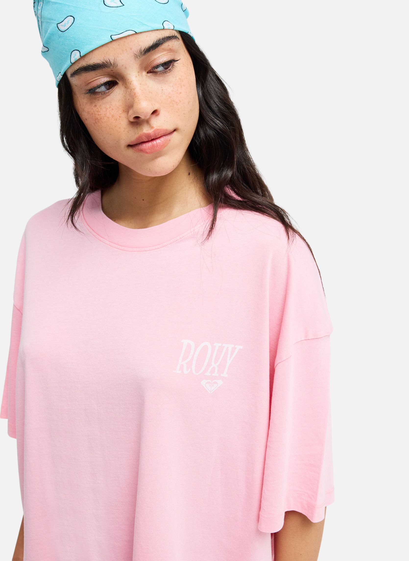 Tee-shirts Talloversize Washed femme rose Roxy Tee-shirts Talloversize Washed femme rose Rose