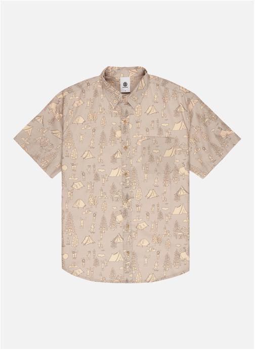 Element Chemises Regular Classic Printed homme marron