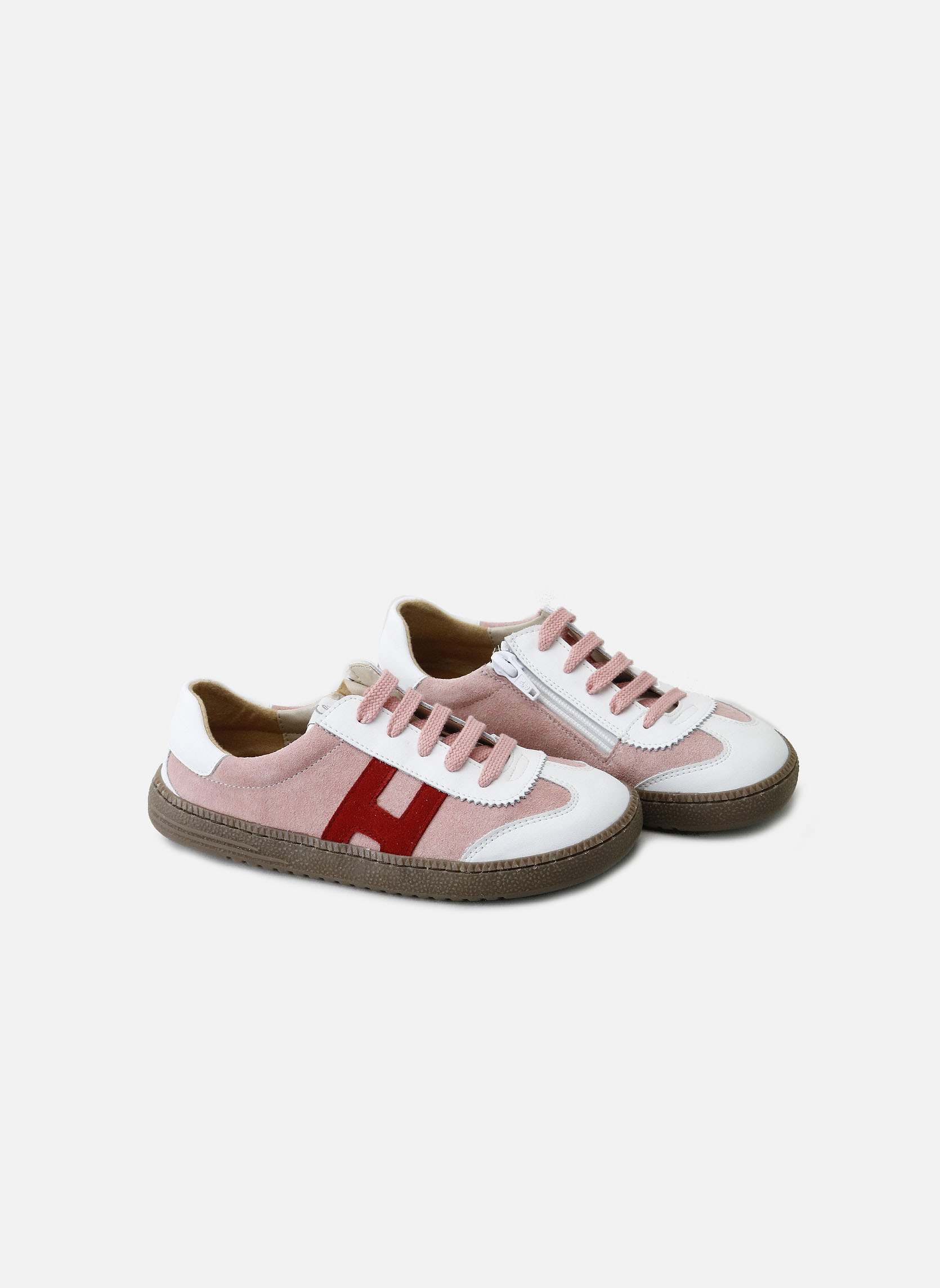 Baskets basses Baskets cuir 58012AN-NAPA-BLANCO Rosa fille rose Eli 1957 Baskets basses Baskets cuir 58012AN-NAPA-BLANCO Rosa fille rose Rose