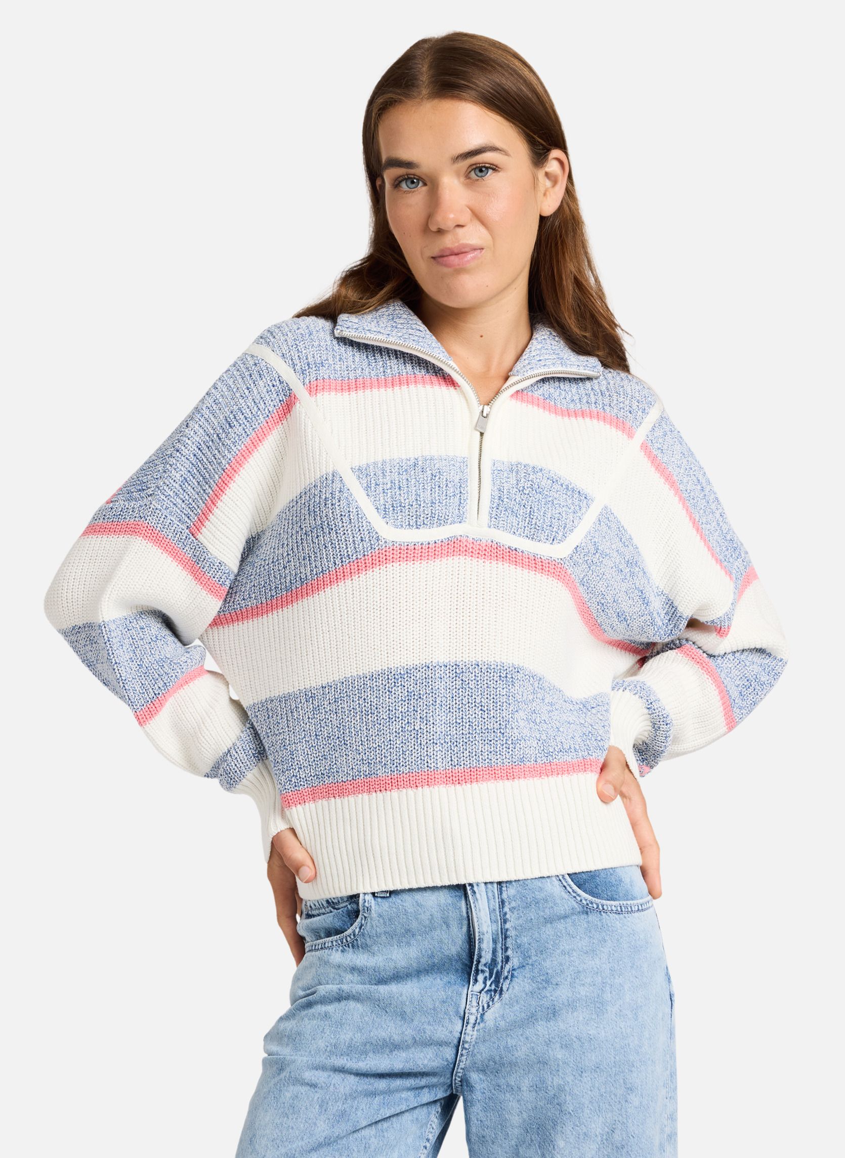 Roxy Pulls Carver femme blanc | Sarenza France