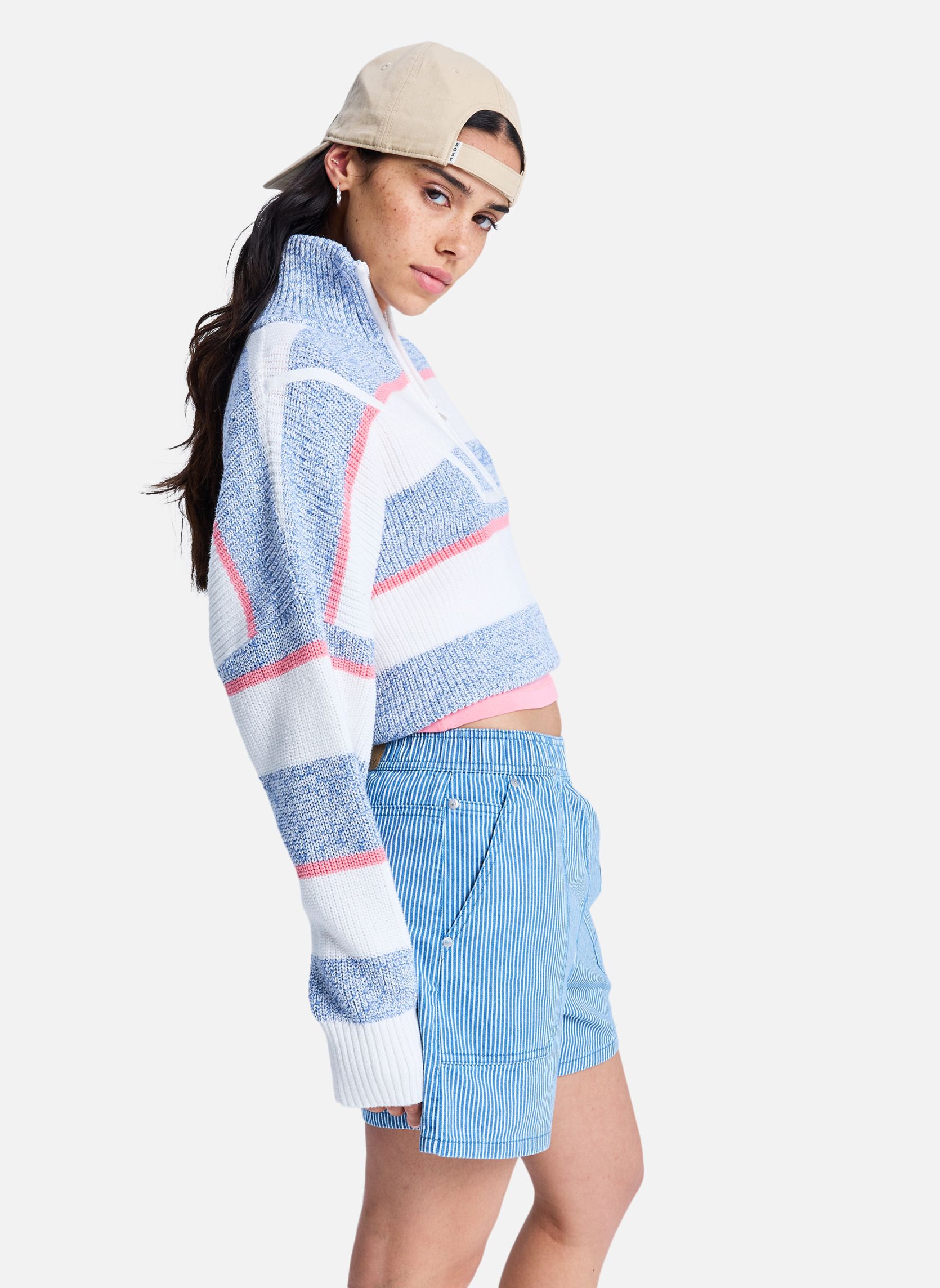 Roxy Pulls Carver femme blanc | Sarenza France