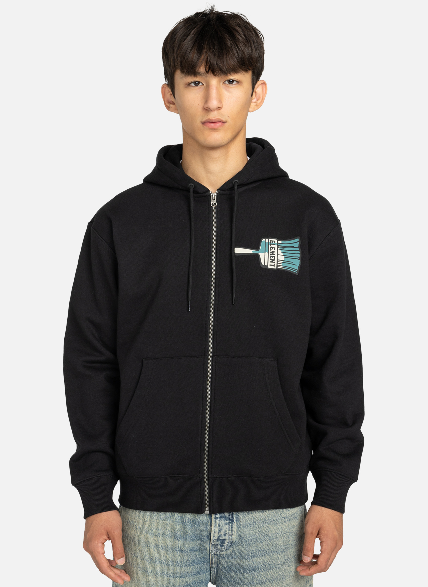 Sweats à capuche Paint Brush homme noir Element Sweats à capuche Paint Brush homme noir Noir
