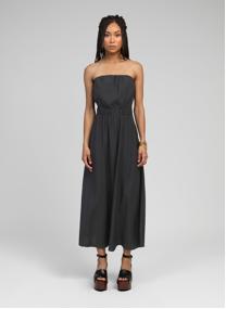 Robes ROBE LONGUE MILIKO carbone femme noir An'ge Robes ROBE LONGUE MILIKO carbone femme noir Noir