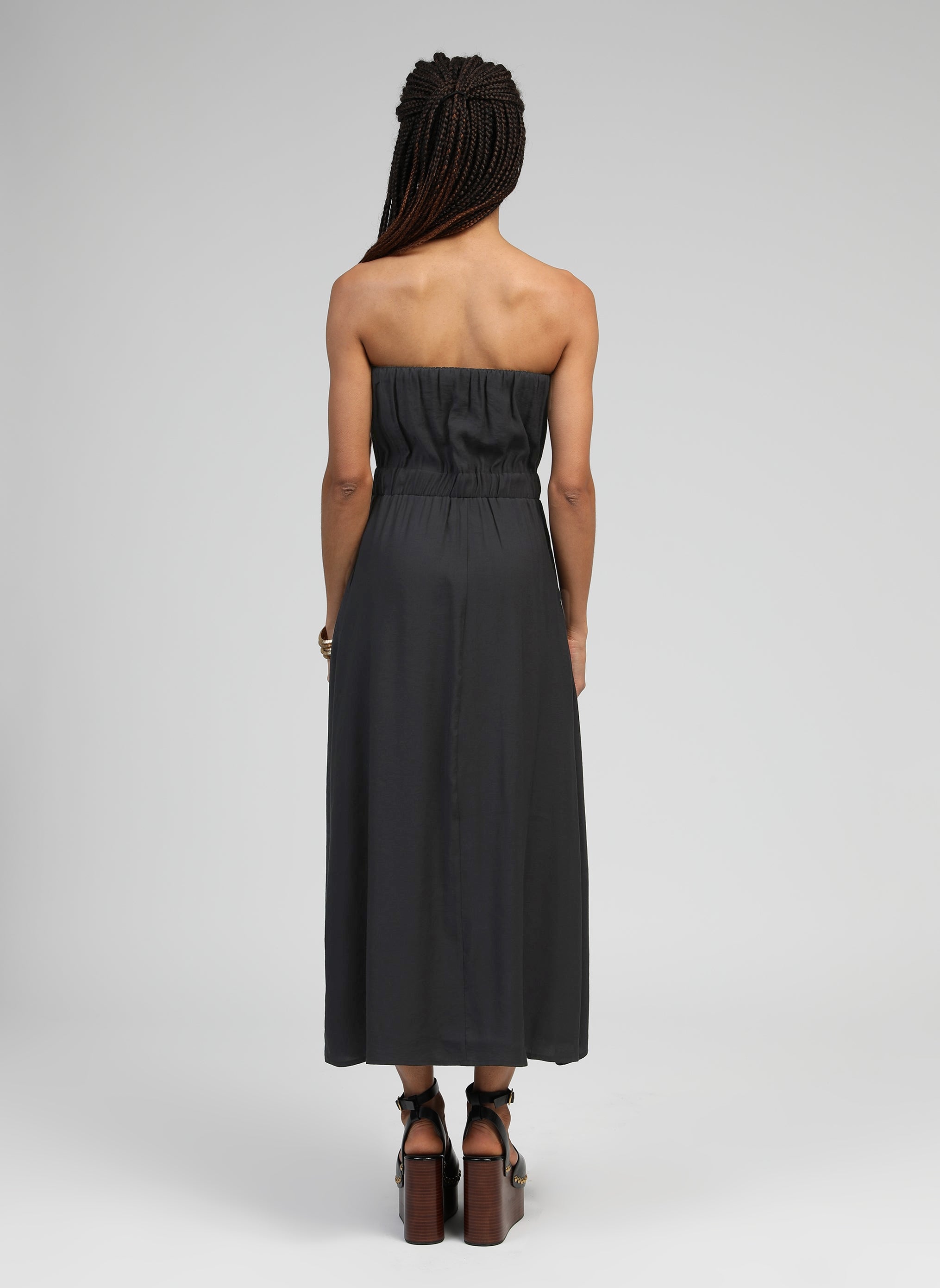 Robes ROBE LONGUE MILIKO carbone femme noir An'ge Robes ROBE LONGUE MILIKO carbone femme noir Noir