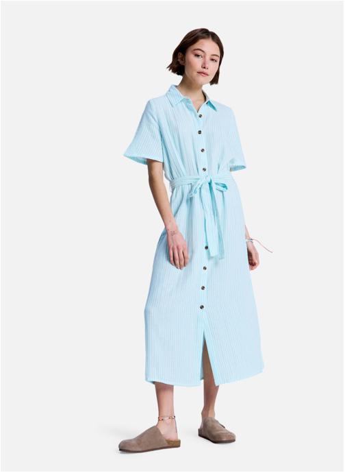Roxy Robes Chemise Island Escape Stripe femme bleu