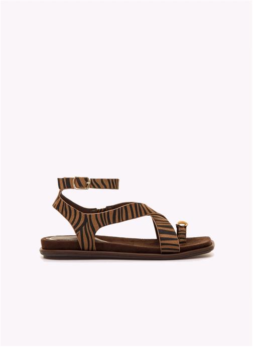 MARIAMARE Sandales Sandales plates Femme MARIAMARE 68733 marron femme marron