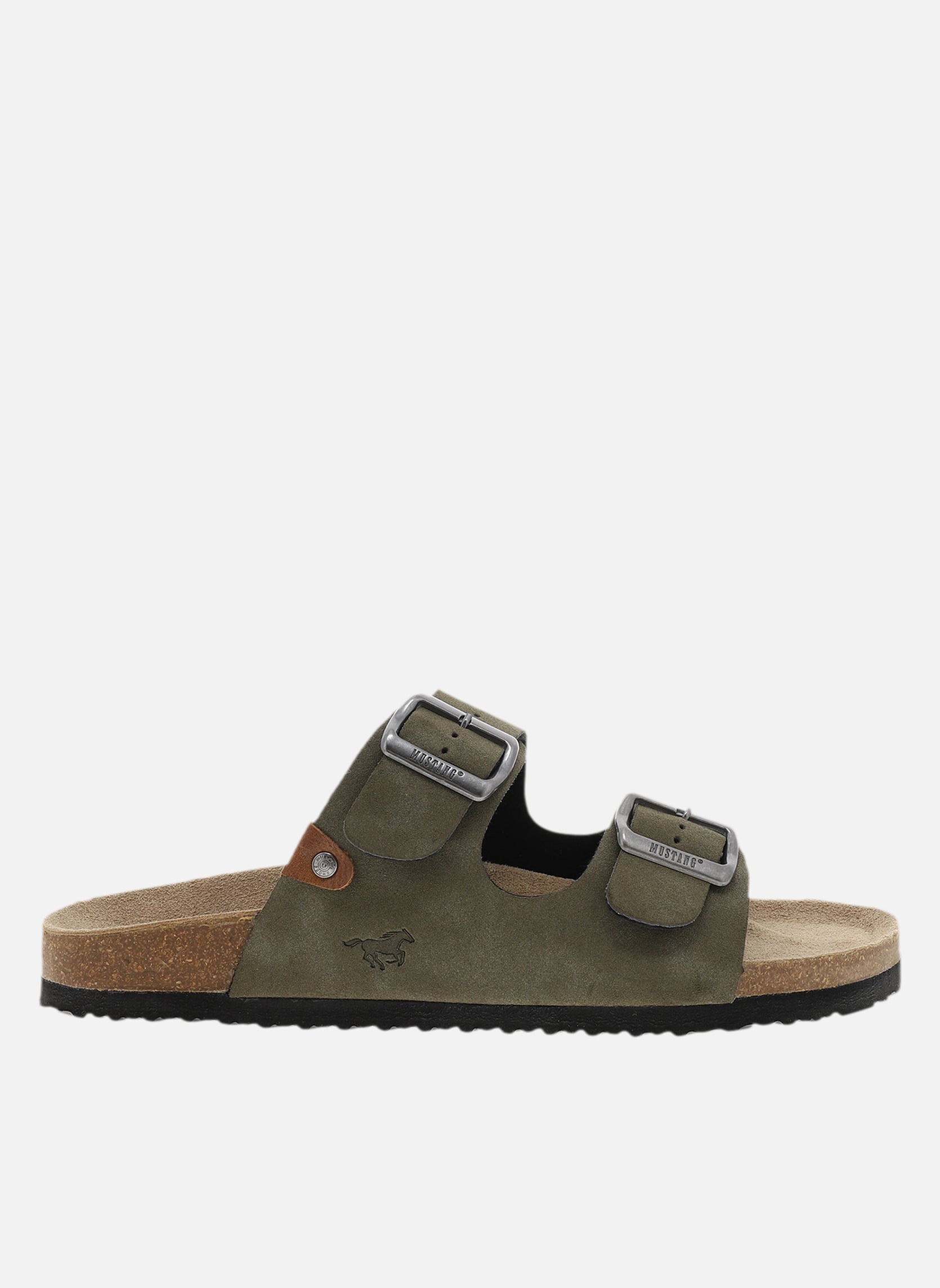 Sandales et mules Mules talon plat homme - Vert homme vert Mustang shoes Sandales et mules Mules talon plat homme - Vert homme vert Vert