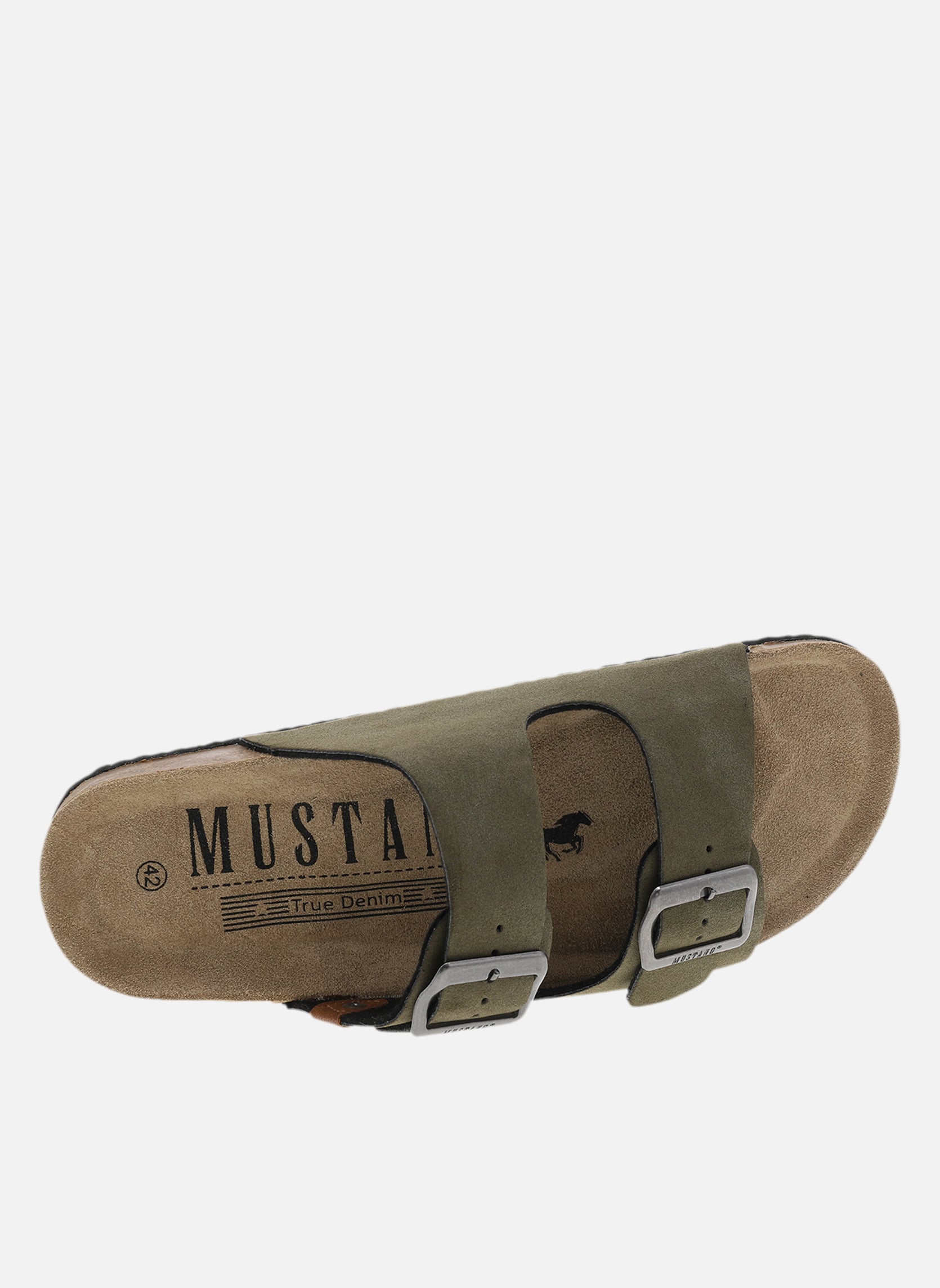 Sandales et mules Mules talon plat homme - Vert homme vert Mustang shoes Sandales et mules Mules talon plat homme - Vert homme vert Vert