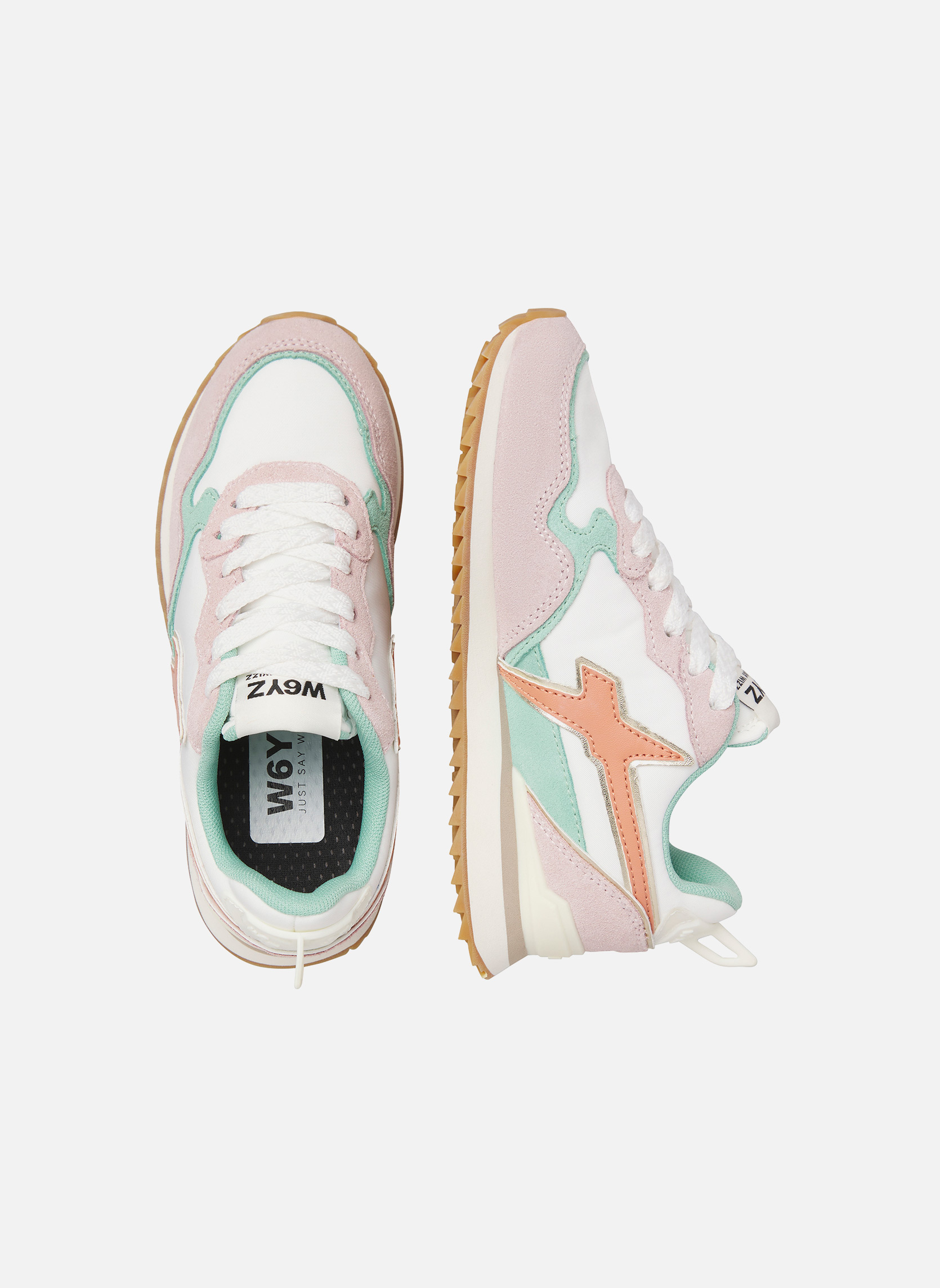Baskets basses Sneakers JET-J. Gris tourterelle-Blanc garçon rose W6YZ Baskets basses Sneakers JET-J. Gris tourterelle-Blanc garçon rose Rose clair