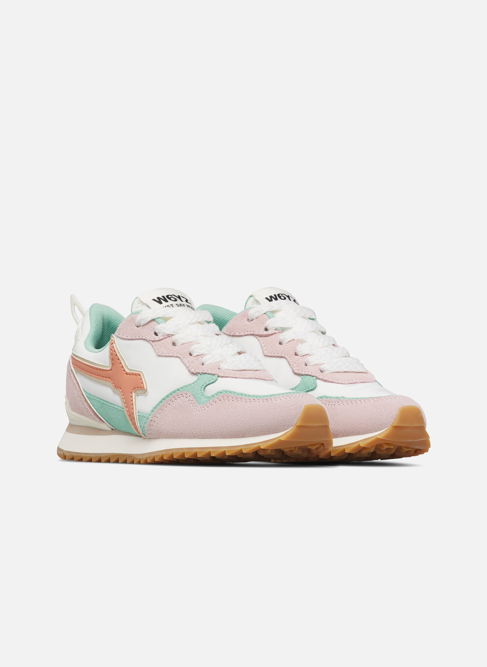 Baskets basses Sneakers JET-J. Gris tourterelle-Blanc garçon rose W6YZ Baskets basses Sneakers JET-J. Gris tourterelle-Blanc garçon rose Rose clair