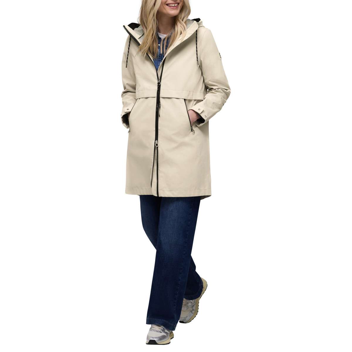 Blousons Parka droite - 202199 femme beige Street One Blousons Parka droite - 202199 femme beige Beige