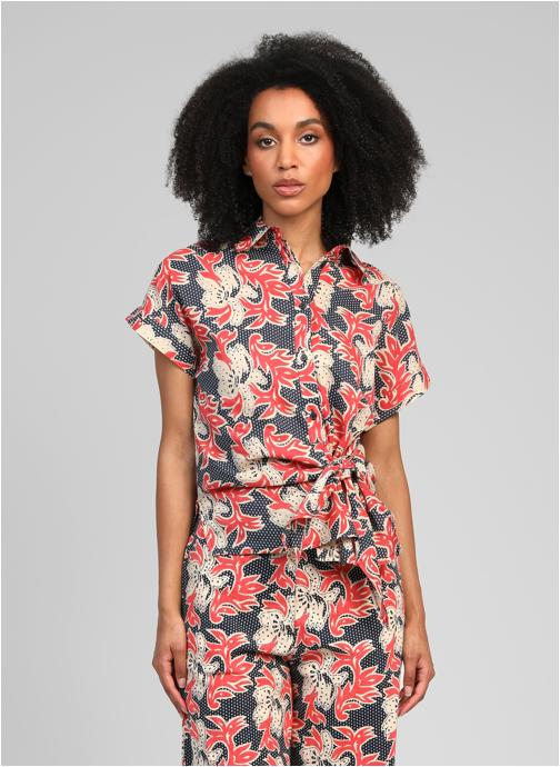An'ge Chemises CHEMISE SEBELA kelia bleu femme multicolore