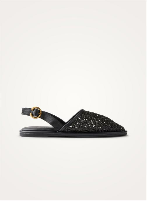 Vanessa Wu Sandales BRAID femme noir