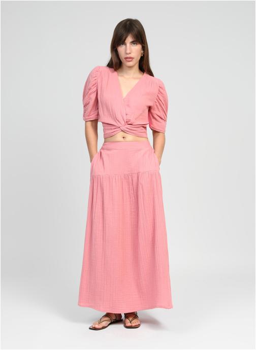 An'ge Jupes mi-longues JUPE MIDI RITHA rose femme rose