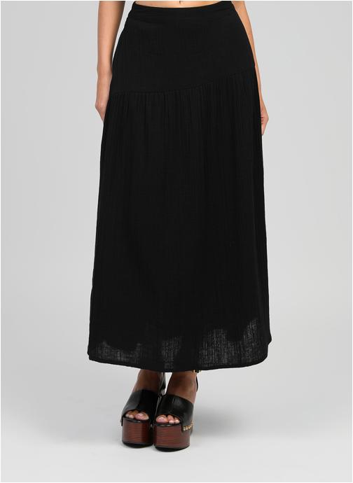 An'ge Jupes mi-longues JUPE MIDI RITHA noir femme noir