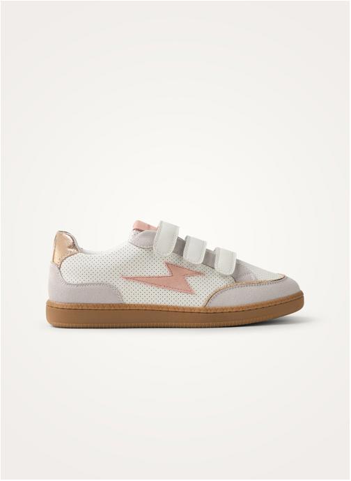 Vanessa Wu Baskets basses AURA Emblem femme rose