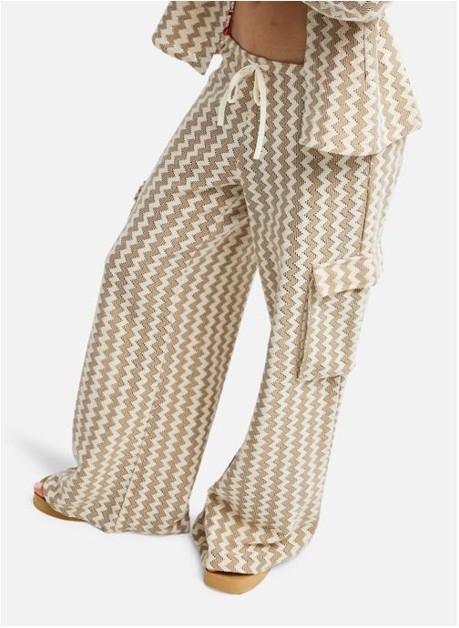 Roxy Pantalons droit Charm The Snake femme beige