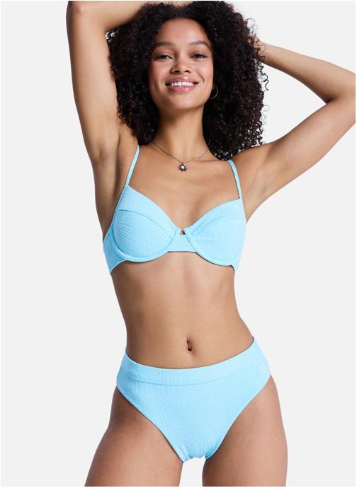 Roxy Bas de maillot culotte Roxy Palm Dreams Classic High Leg femme bleu