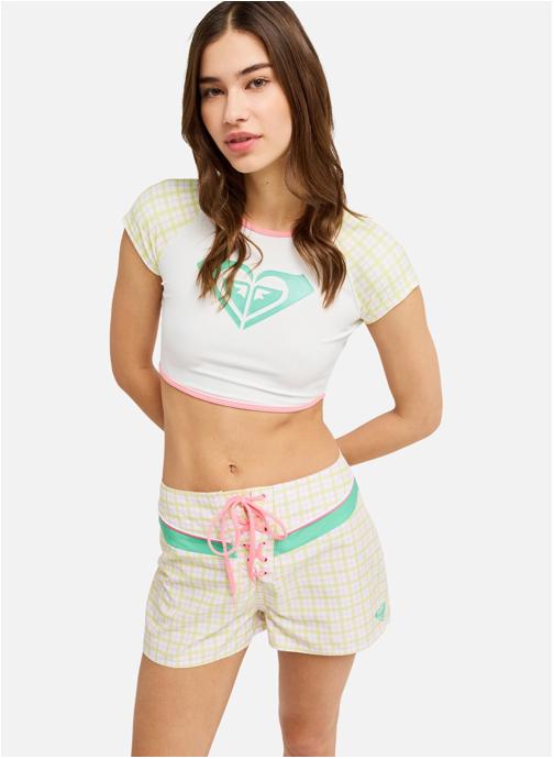 Roxy Bas de maillot shorty The Swell Cheeky Baby 2 femme blanc