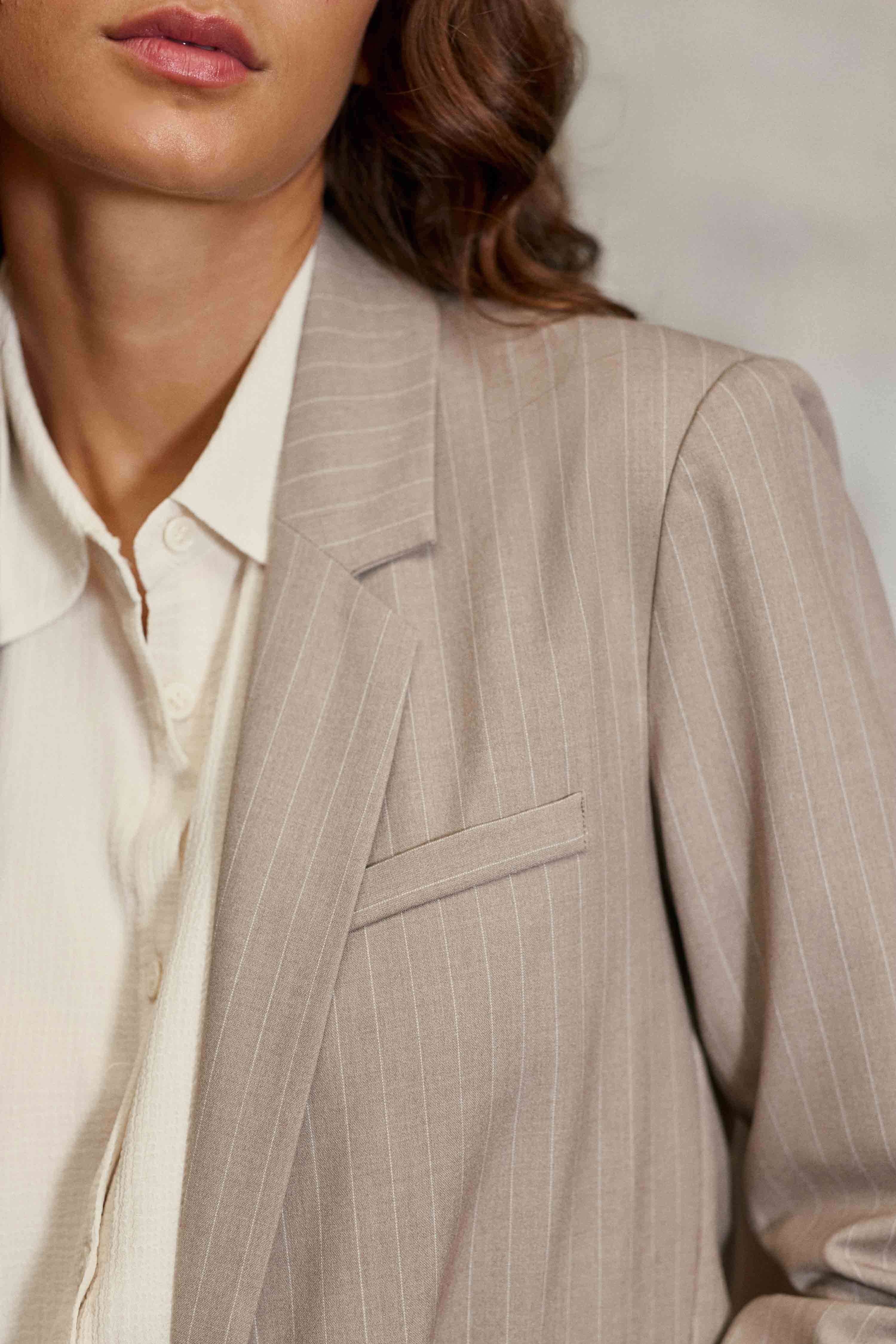 Vestes Veste - VADAL - 13-beige/Ecru femme marron La Petite Etoile Vestes Veste - VADAL - 13-beige/Ecru femme marron Marron clair