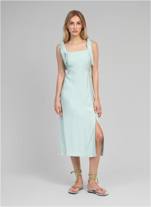 An'ge Robes ROBE MIDI MANTA celadon femme vert