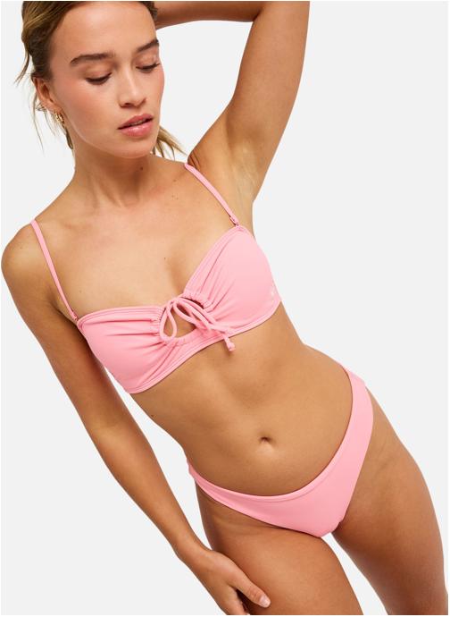 Roxy Hauts de maillot balconnet Solid Essentials Bandeau femme rose