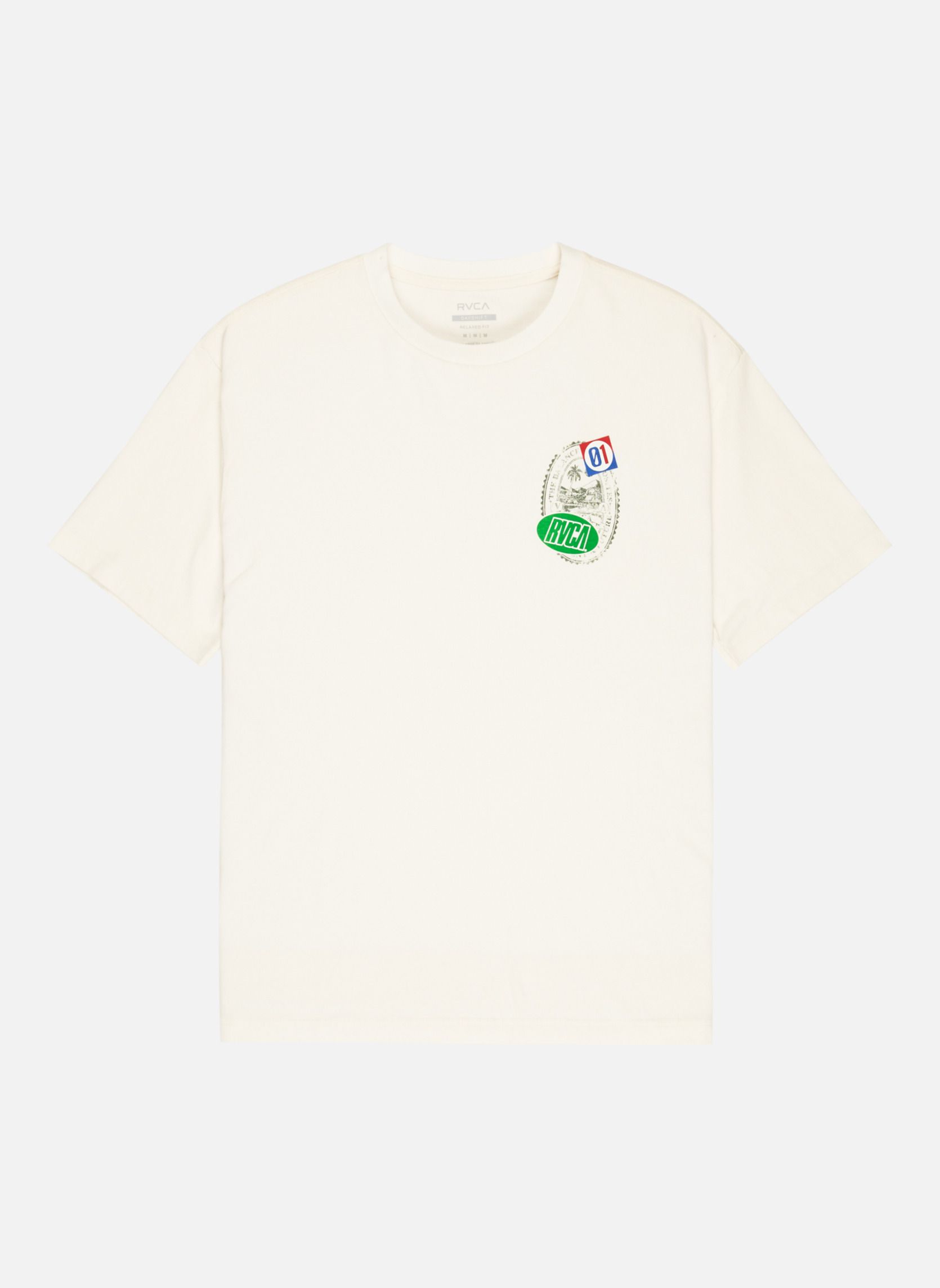 Tee-shirts Vacation Tag homme blanc RVCA Tee-shirts Vacation Tag homme blanc Blanc