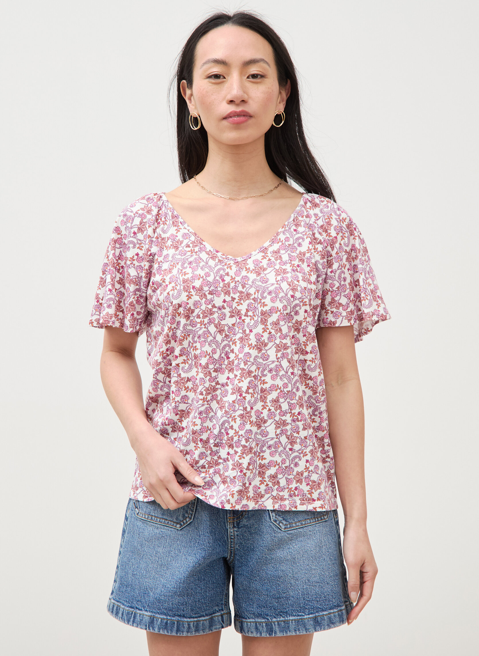 Tee-shirts ALLOVERCOUF femme rose Bonobo Tee-shirts ALLOVERCOUF femme rose Rose