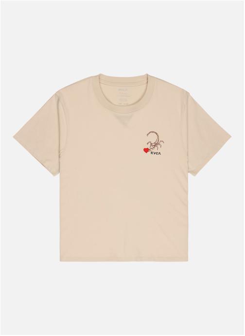 RVCA Tee-shirts Scorpion Lover femme beige