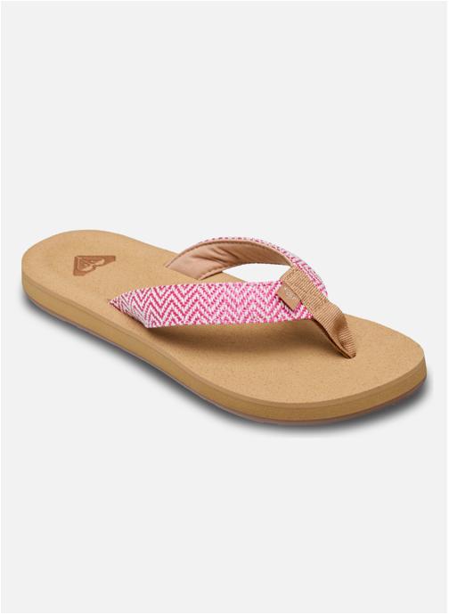 Roxy Tongs Porto Raffia femme rose