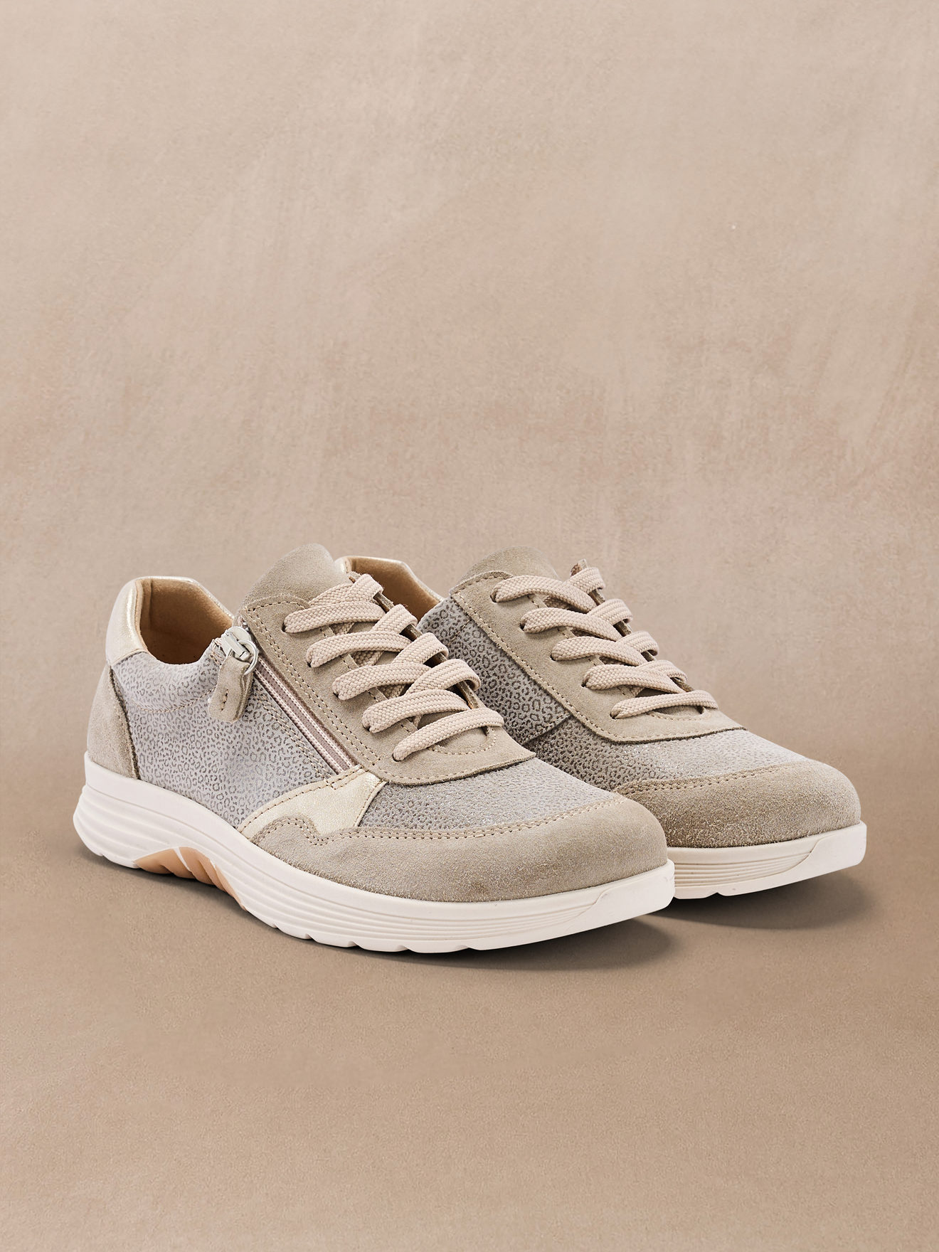 Baskets basses DERBIES femme beige Pediconfort Baskets basses DERBIES femme beige Beige