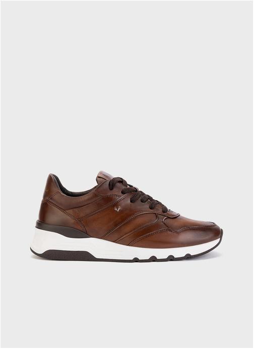 Martinelli Baskets basses NEWPORT homme marron