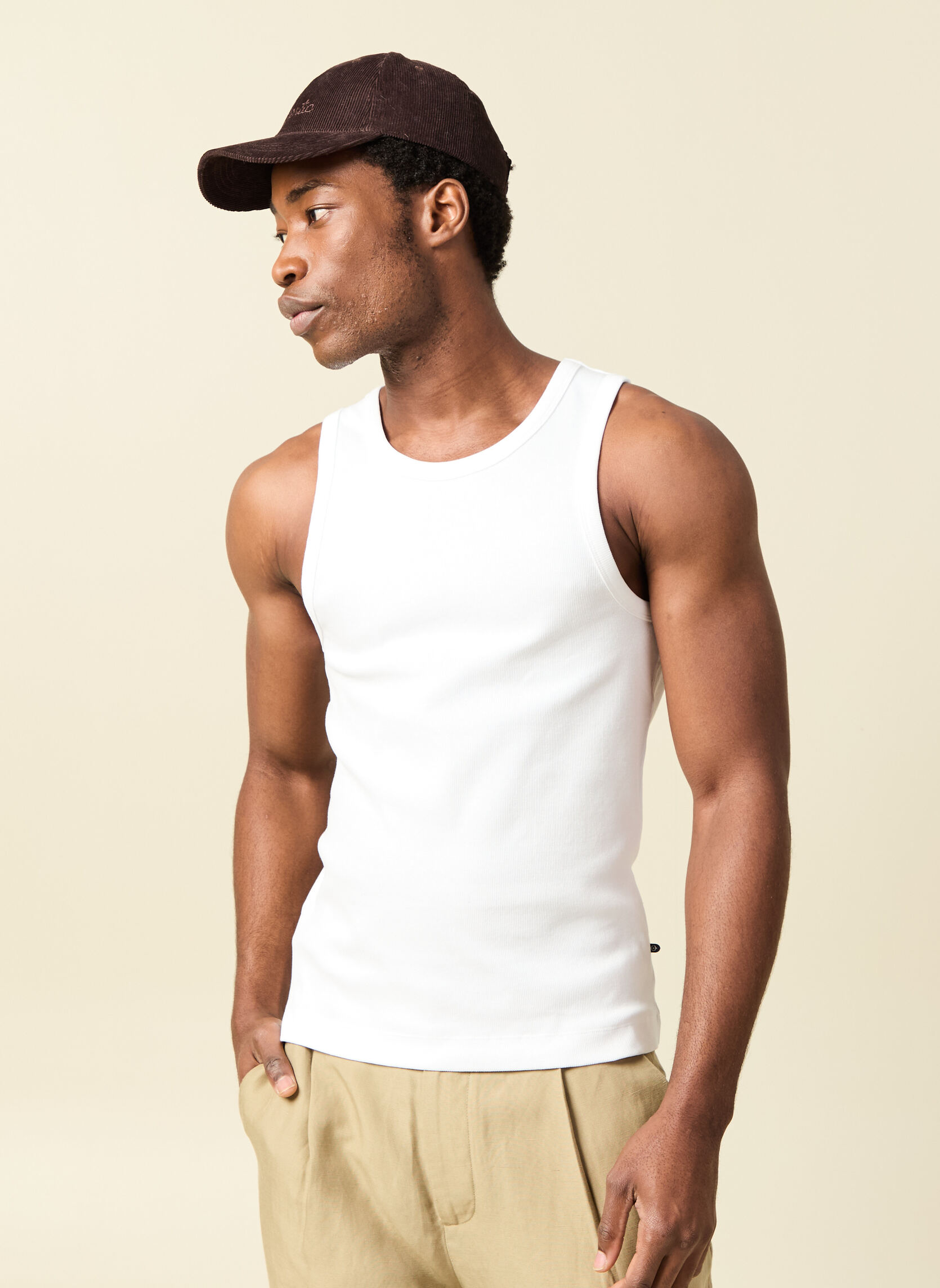 Débardeurs DEBMINIMALH homme blanc Bonobo Débardeurs DEBMINIMALH homme blanc Blanc