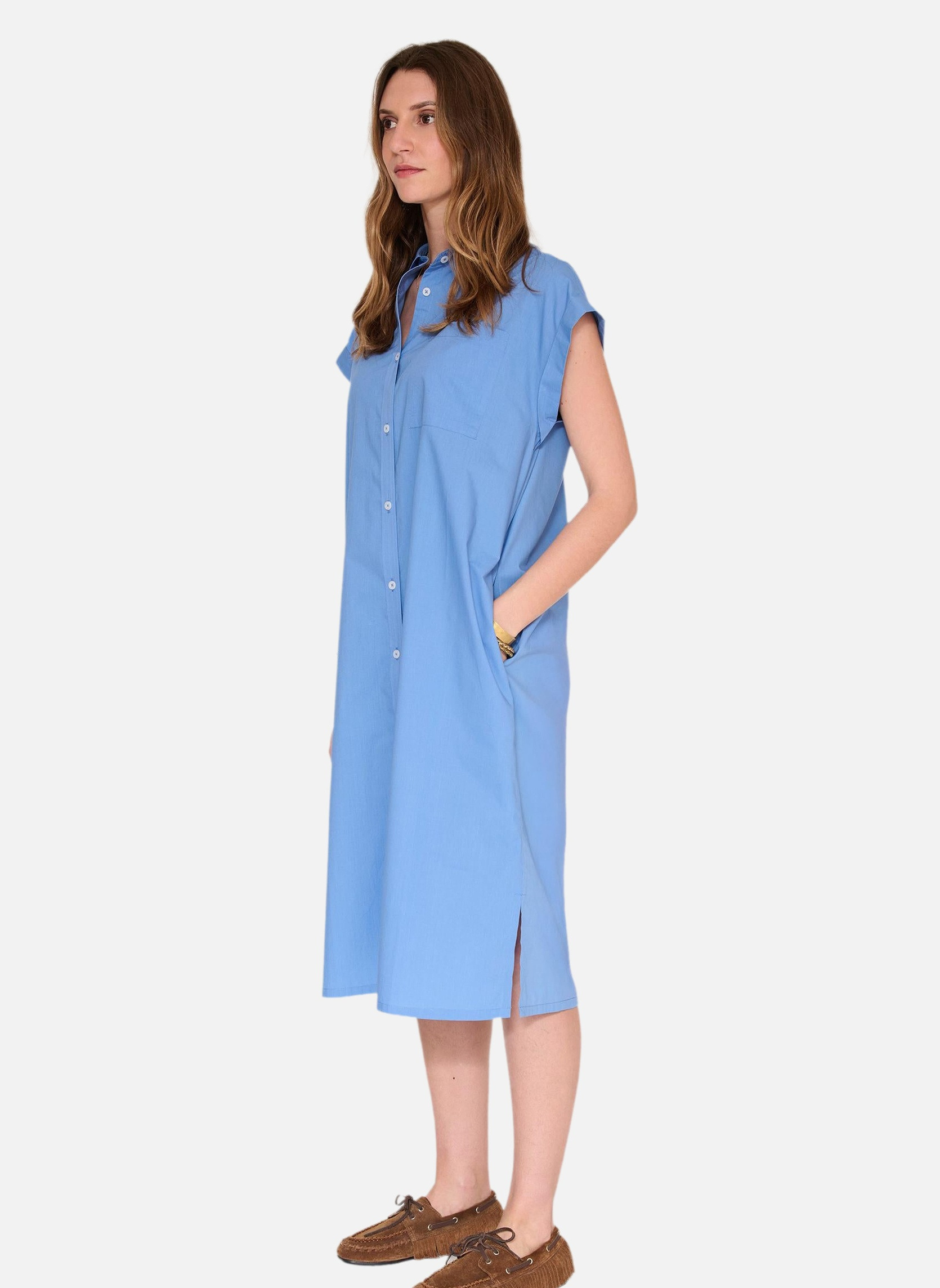 Robes Robe Rayna Azur femme bleu MKT Studio Robes Robe Rayna Azur femme bleu Bleu azur