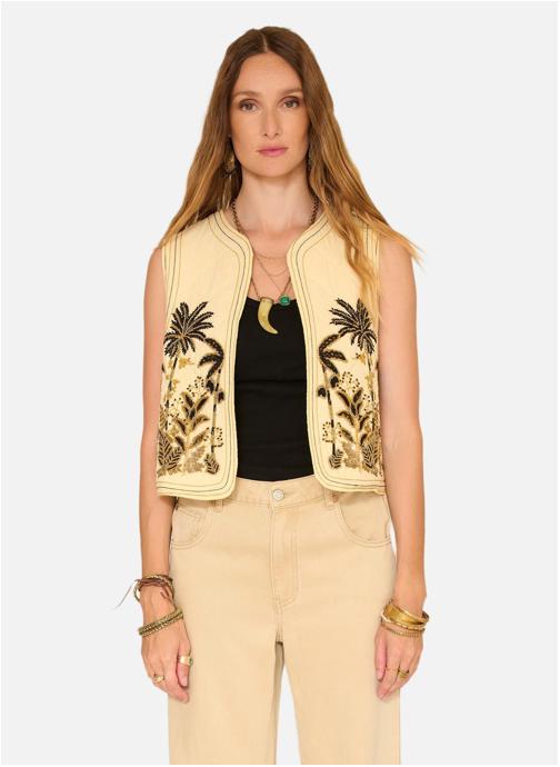 MKT Studio Gilets Gilet Goyave Natural femme beige