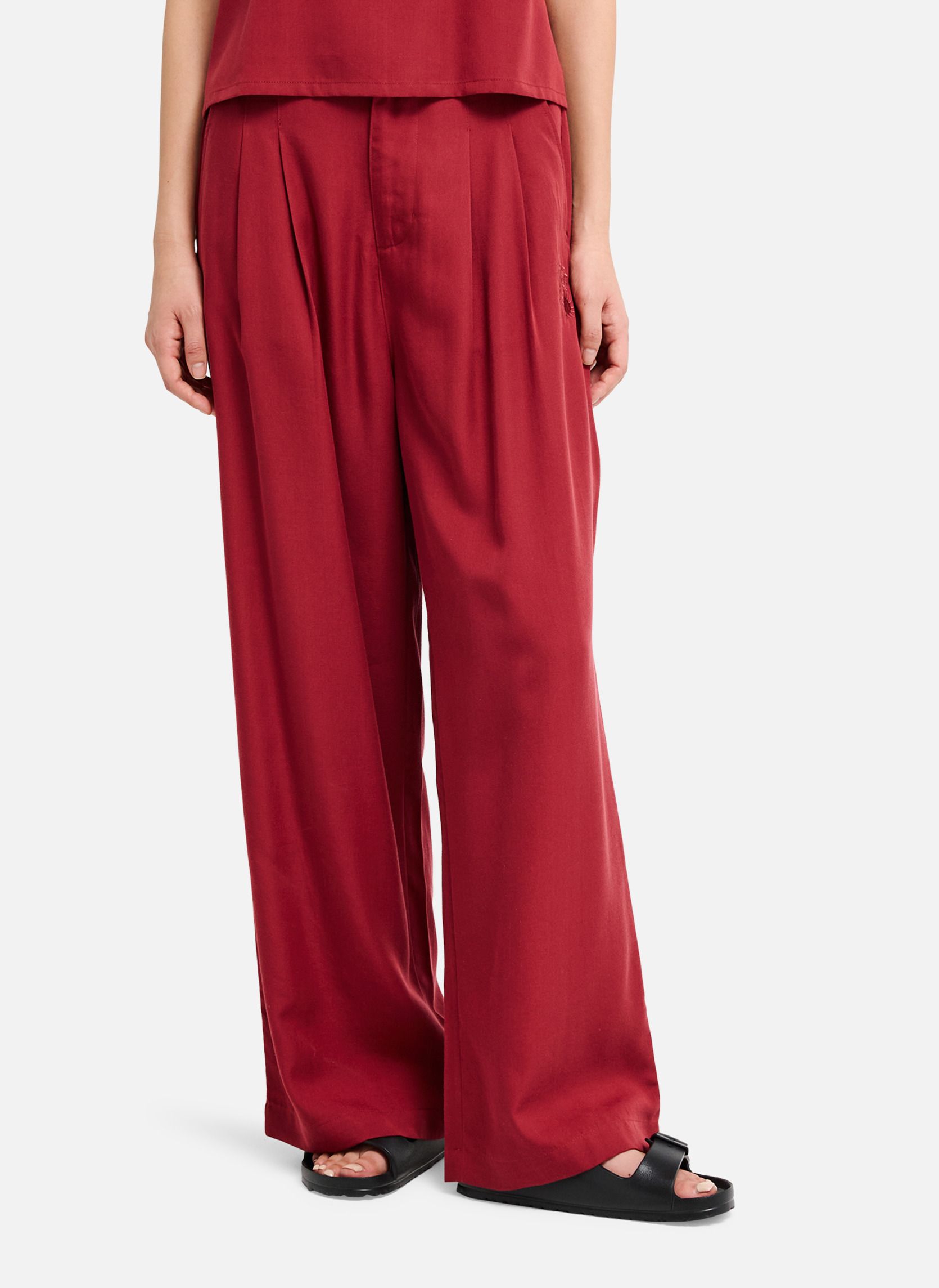 Pantalons droit Vista femme rouge Quiksilver Pantalons droit Vista femme rouge Rouge