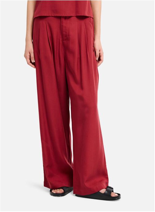 Quiksilver Pantalons droit Vista femme rouge
