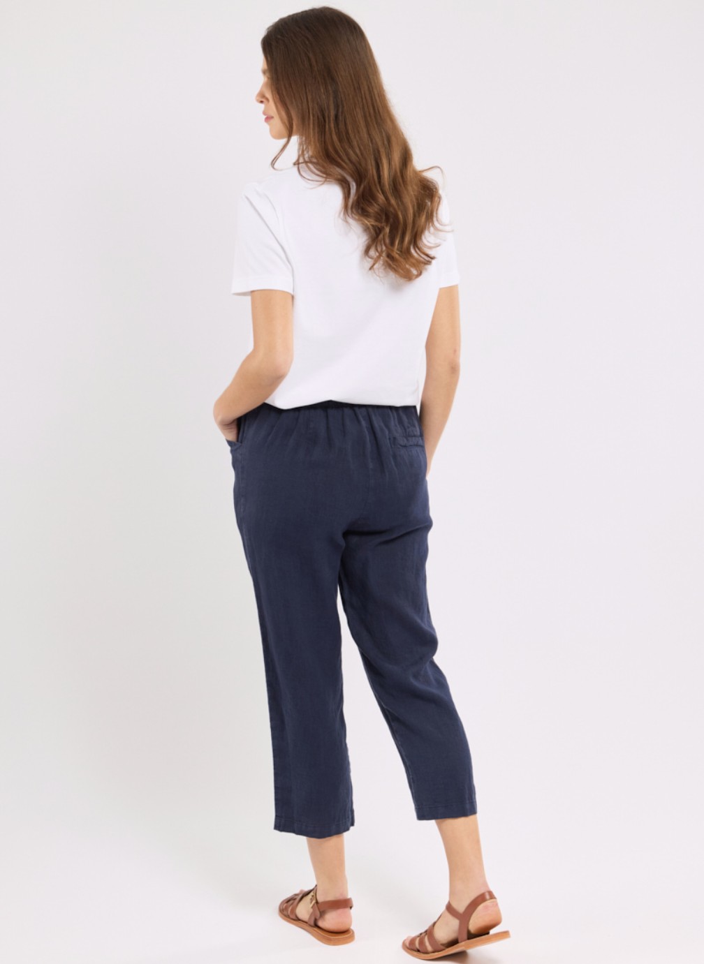 Pantalons droit Corsaire 74901 silver pine femme bleu Armor Lux Pantalons droit Corsaire 74901 silver pine femme bleu Bleu marine