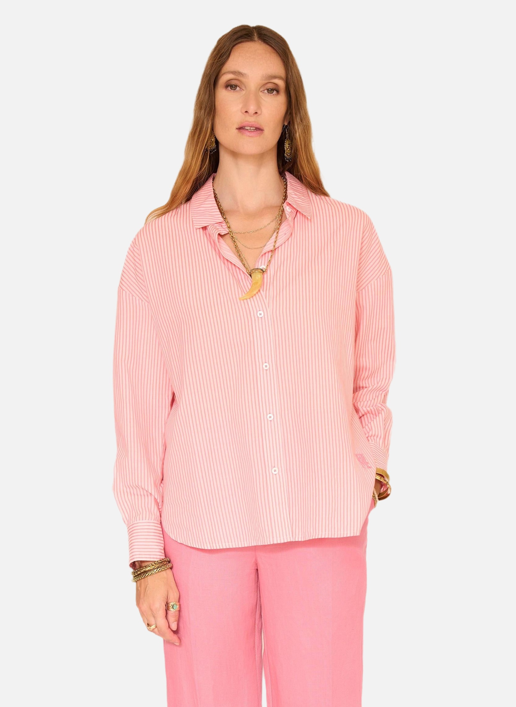 Chemises Chemise Carma Pink femme rose MKT Studio Chemises Chemise Carma Pink femme rose Rose