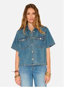 Chemises Chemise Celita Tokyo Black Denim Grey San Antonio Wash femme gris